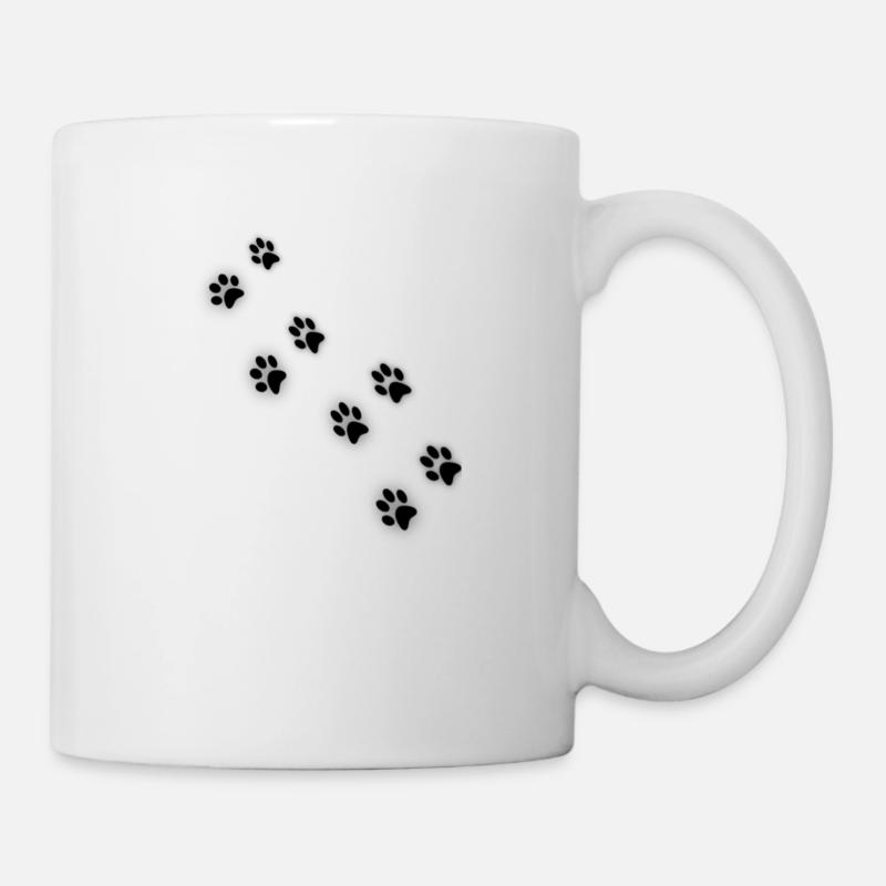 Katzenpfote II - Tasse - Weiß