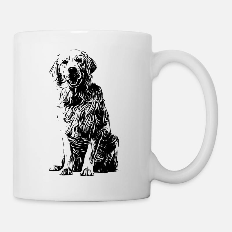 Golden Retriever - dog gift idea - Mug - white