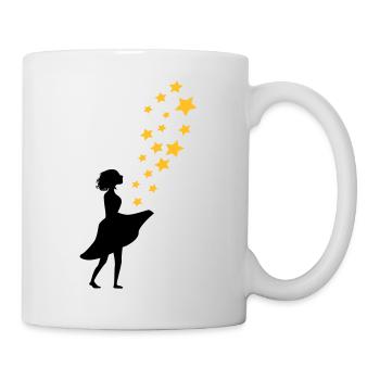 étoiles girly magie - Mug blanc - blanc - Droite