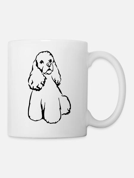 American Cocker Spaniel - Mug - white