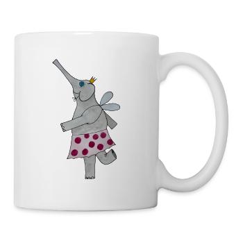 Elfi the elephant elf - Mug - white - Right