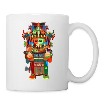 Chaac, dieu de la pluie maya - Mug blanc - blanc - Droite