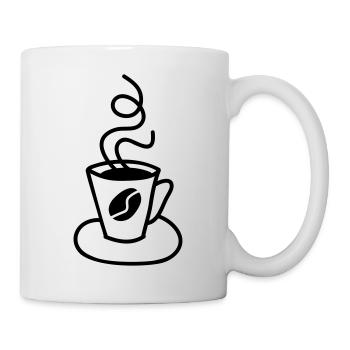 Tasse à café - Mug blanc - blanc - Droite