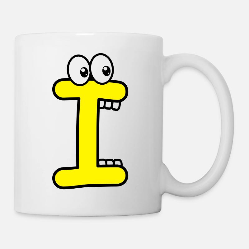 I - letter I with eyes 👀 - Mug - white