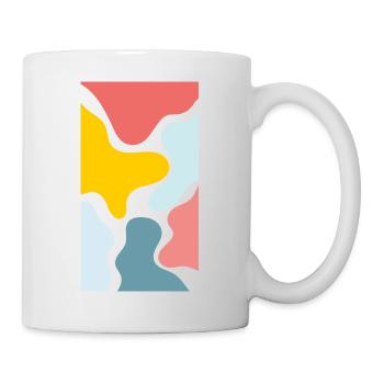 Fall eines Kuhdrucktelefons, Samsung-Fall, iPhone-Fall - Tasse - Weiß - Rechts