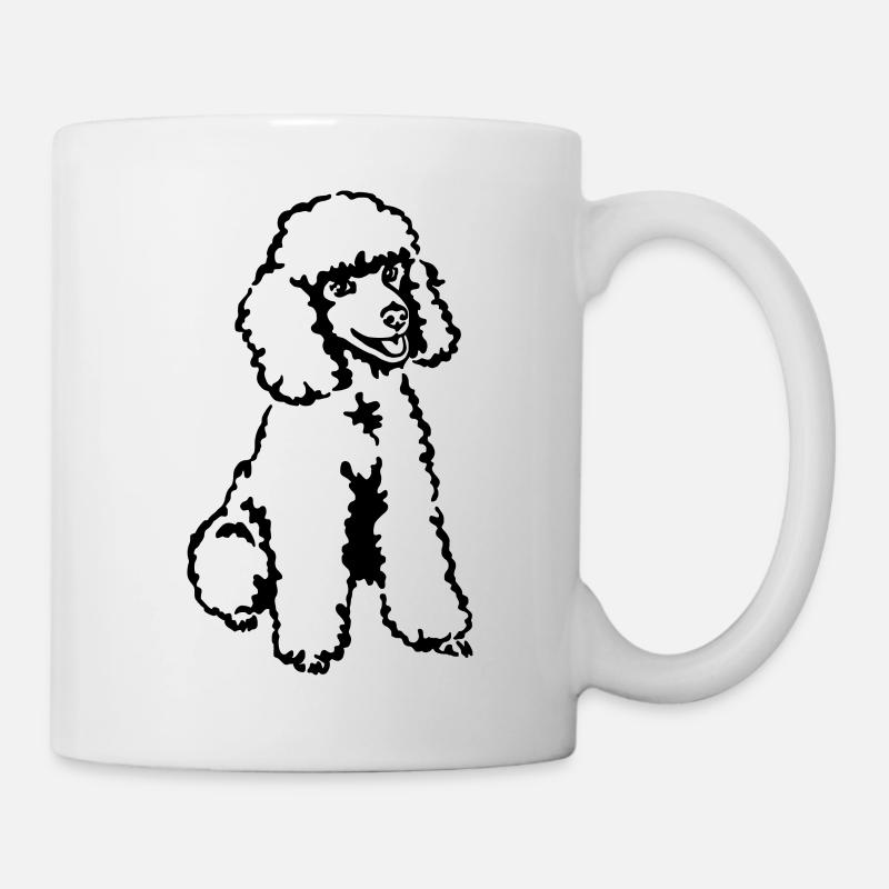 Pudel - Tasse - Weiß