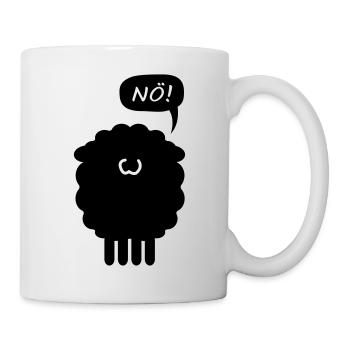 Schaf Statement Nö! - Tasse - Weiß - Rechts
