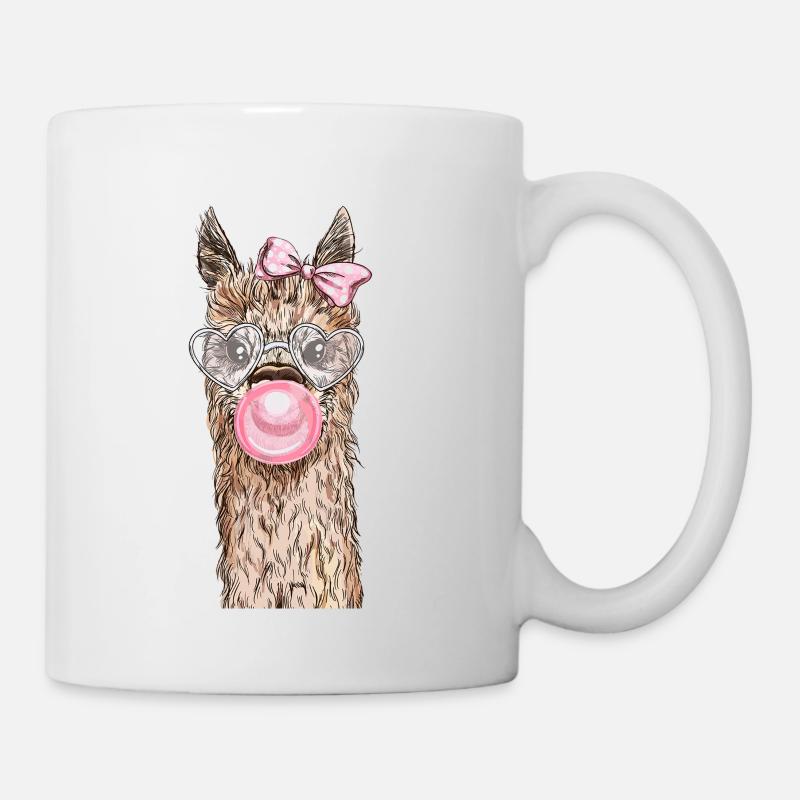 Llama lama alpaca no problama probllama - Tasse - Weiß