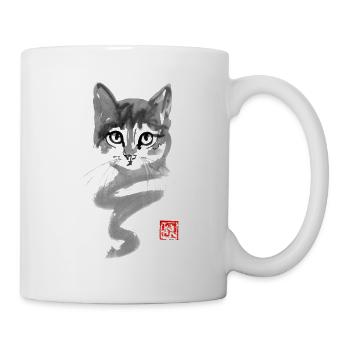 cat line - Mug - white - Right