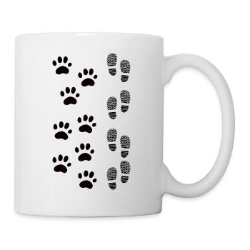 Patte de chien - Mug blanc - blanc - Droite