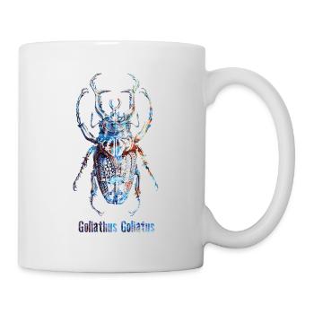 Skarabäus Goliathus Goliatus - Tasse - Weiß - Rechts