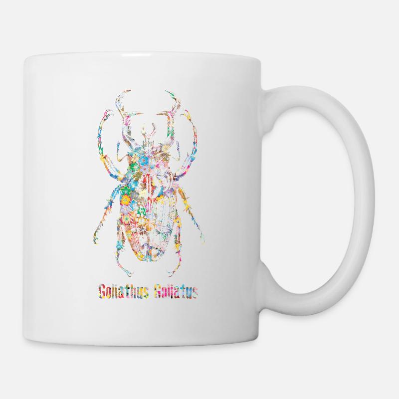 Skarabäus Goliathus Goliatus - Tasse - Weiß