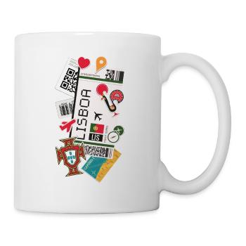 Boarding Pass - Boarding Pass - Lisbon - Lisbon - Mug - white - Right