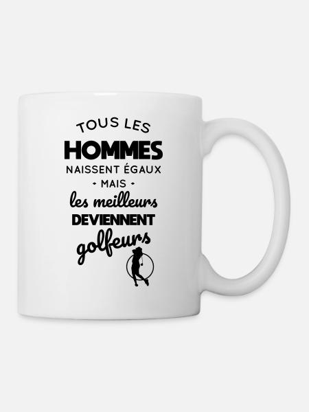 Golf - Hommes égaux meilleurs deviennent golfeurs - Mug blanc - blanc