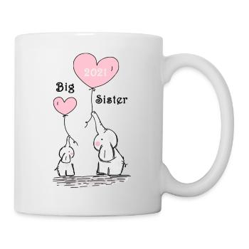 Big Sister Big Sister 2021 Baby Birth Family - Mug - white - Right