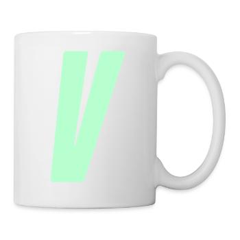 V - Tasse - Weiß - Rechts