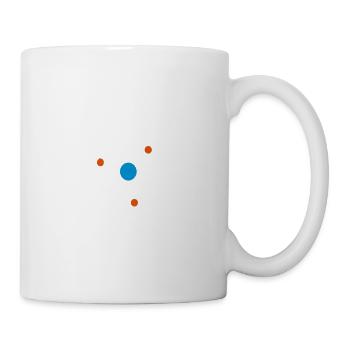 Pensez comme un proton - Mug blanc - blanc - Droite