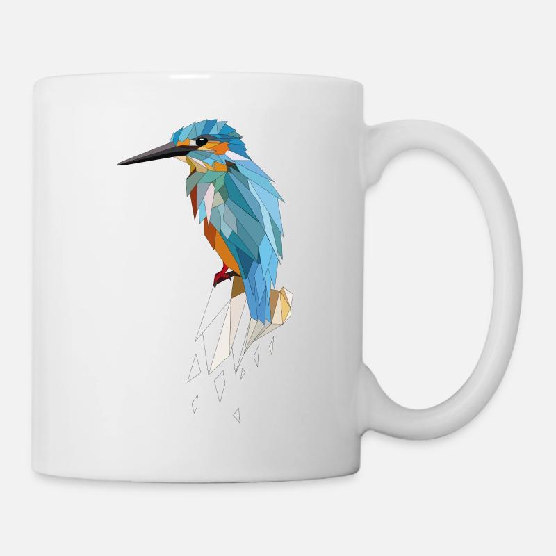 Kingfisher Polygon - Mug - white