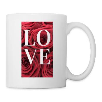 Love Rose - Mug blanc - blanc - Droite