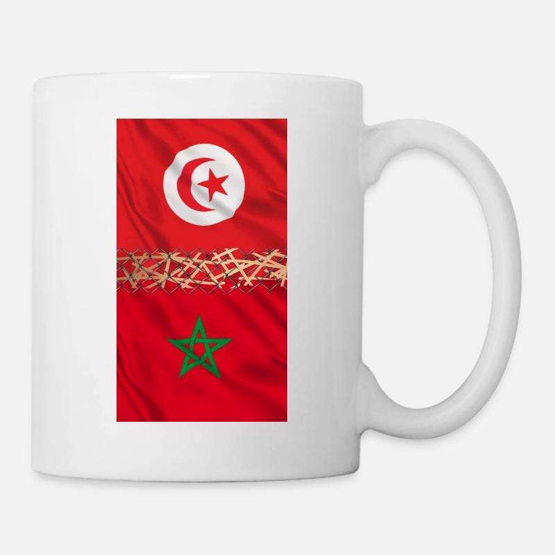 Tunisie Maroc liée à jamais - Mug blanc - blanc