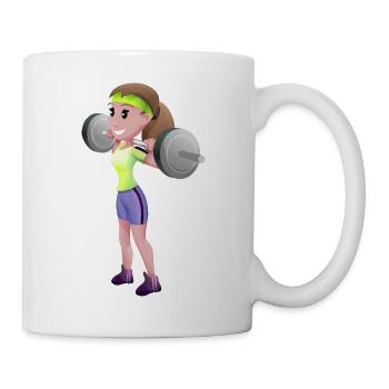 bewegung fitness fitness fitness gym - Tasse - Weiß - Rechts