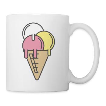 Par amour des glaces - Mug blanc - blanc - Droite