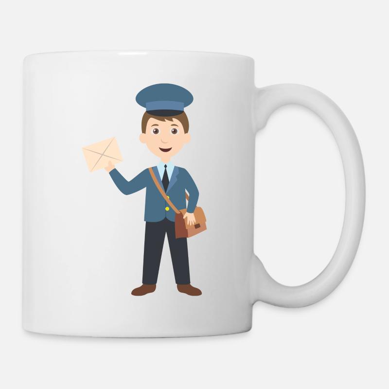 Poste fonctionnaire facteur - Mug blanc - blanc