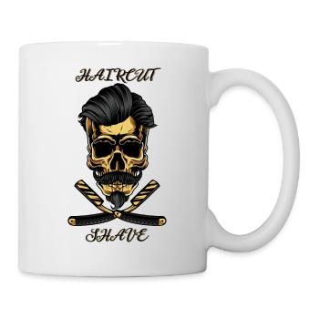 Skull Haircut And Shave - Markus - Mug - white - Right