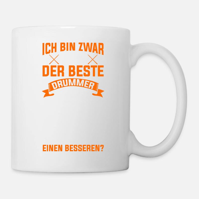 Drummer Schlagzeug Drumset Musiker Trommeln - Tasse - Weiß