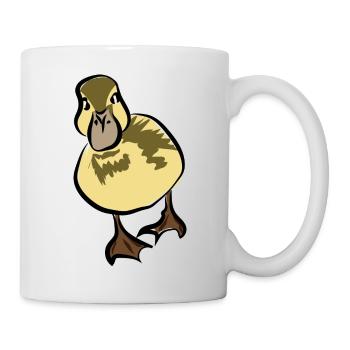 Ente Entchen Quak - Tasse - Weiß - Rechts
