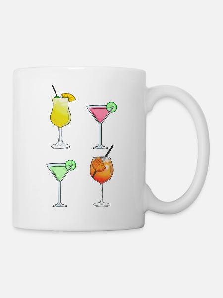 Cocktails - Tasse - Weiß