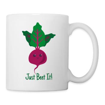 Just beet it gift plants Vegan saying - Mug - white - Right