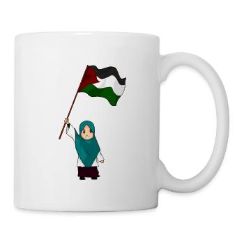 I SUPPORT THE PALESTINIAN CAUSE - Mug - white - Right