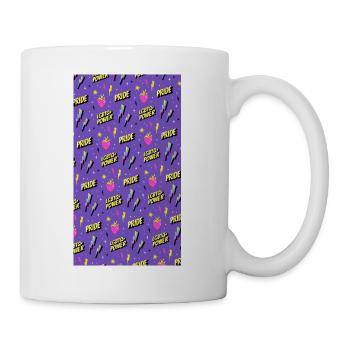 LGBTIQ Pride Month Pattern - Tasse - Weiß - Rechts