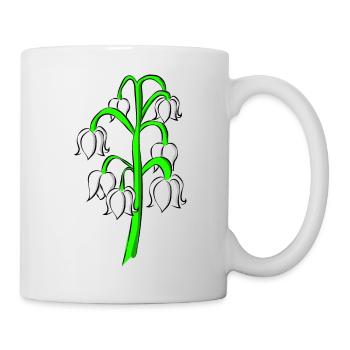 Florist Floristin Blumen Maiglöckchen - Tasse - Weiß - Rechts