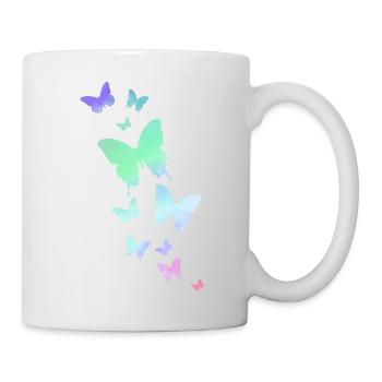 Papillon Papillon Animal Couleur colorée - Mug blanc - blanc - Droite