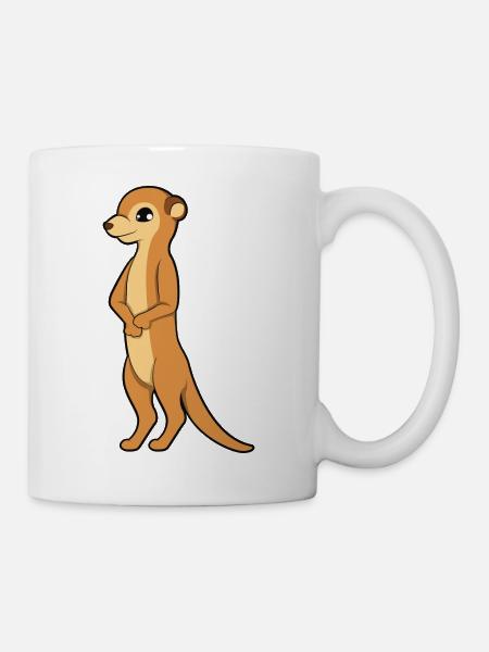 Erdmännchen - Tasse - Weiß