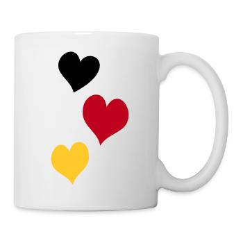 Drei Herzen - Tasse - Weiß - Rechts