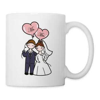 Couple marié - Mug blanc - blanc - Droite