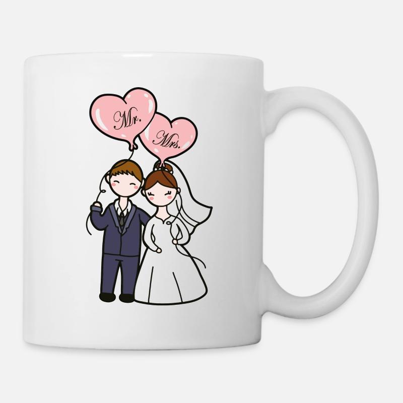 Couple marié - Mug blanc - blanc