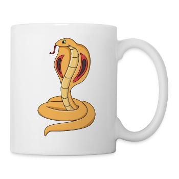 Serpent de cobra - Mug blanc - blanc - Droite