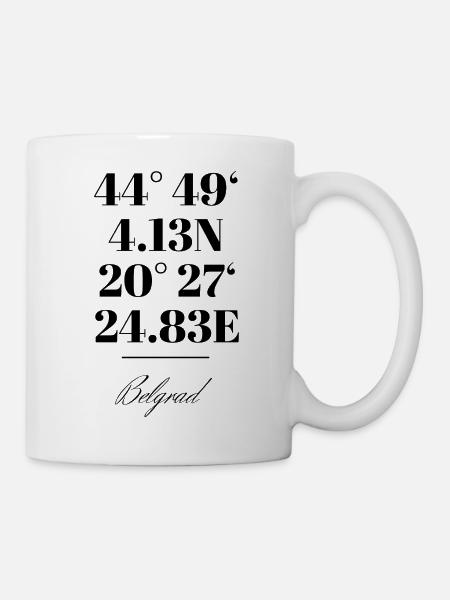 Belgrade - Mug blanc - blanc