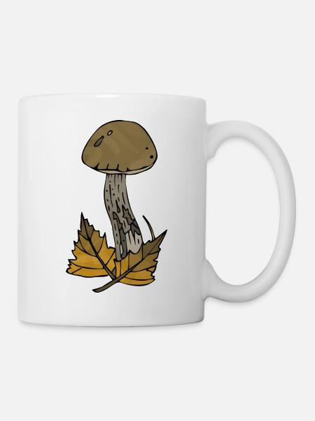 Pilz - Tasse - Weiß