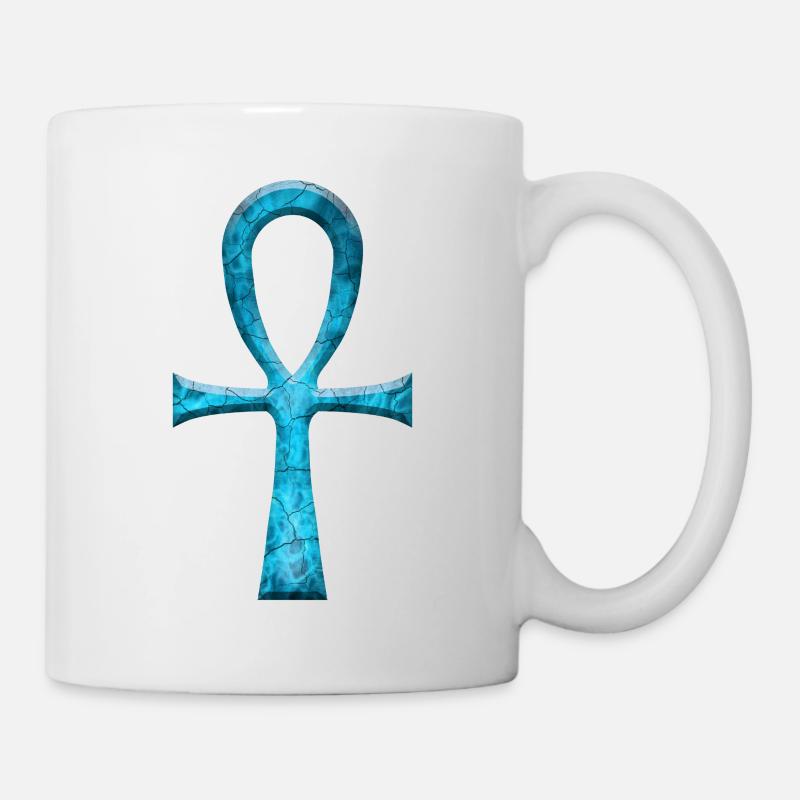 ANKH TÜRKIS - Tasse - Weiß