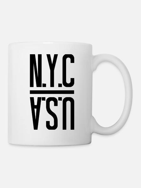 NYC - USA - New York City Manhattan United States - Tasse - Weiß