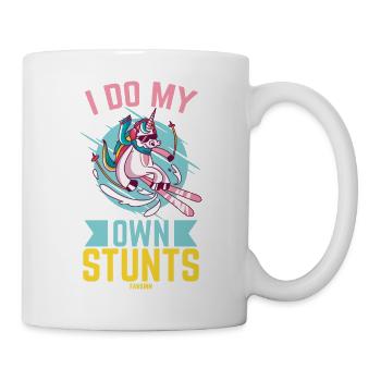 I Do My Own Stunts Unicorn - Tasse - Weiß - Rechts