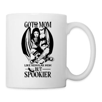 GOTH MOM LIKE NORMAL MAMA GOTHIC SATANISM - Mug - white - Right