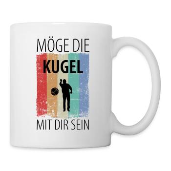 Boule Petanque Boccia Boules - Tasse - Weiß - Rechts