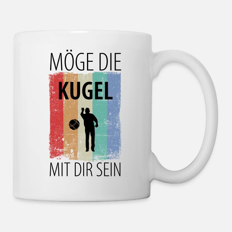 Boule Petanque Boccia Boules - Tasse - Weiß