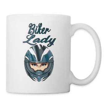 Lady biker pour un motard motard - Mug blanc - blanc - Droite